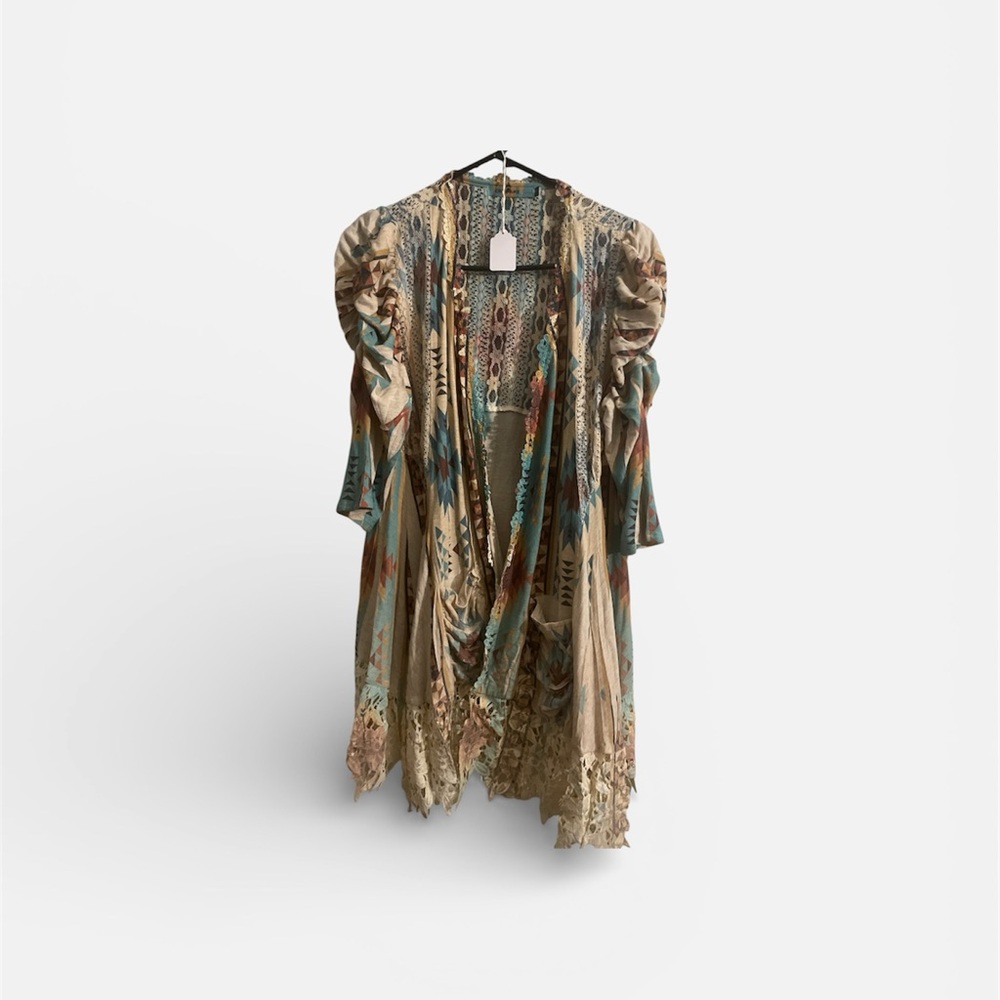 Origami Bohemian Aztec Women's Duster